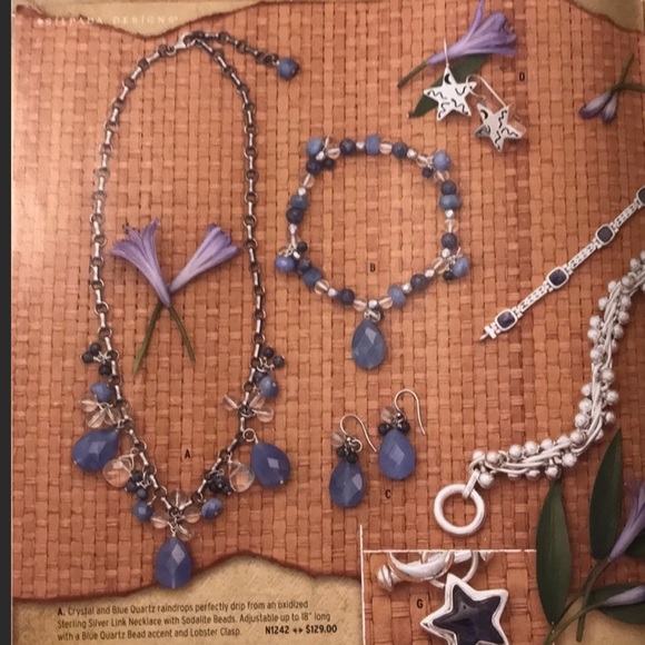 EXTREMELY RARE SILPADA Blue Quartz 925 Necklace - Picture 7 of 8